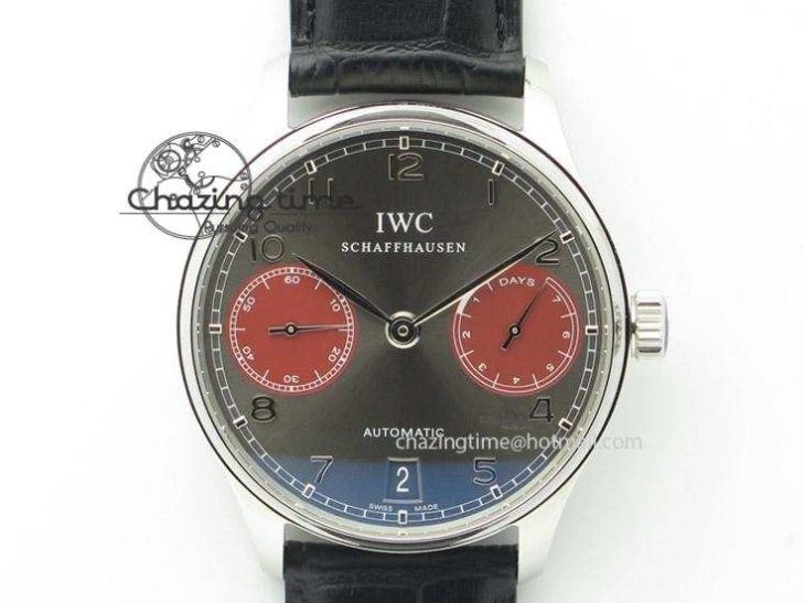 MIROTIME 1219 Unisex Portuguese Real PR RG IW500702 ZF 1:1 Best Edition On Brown Leather Strap A52010 V 7303